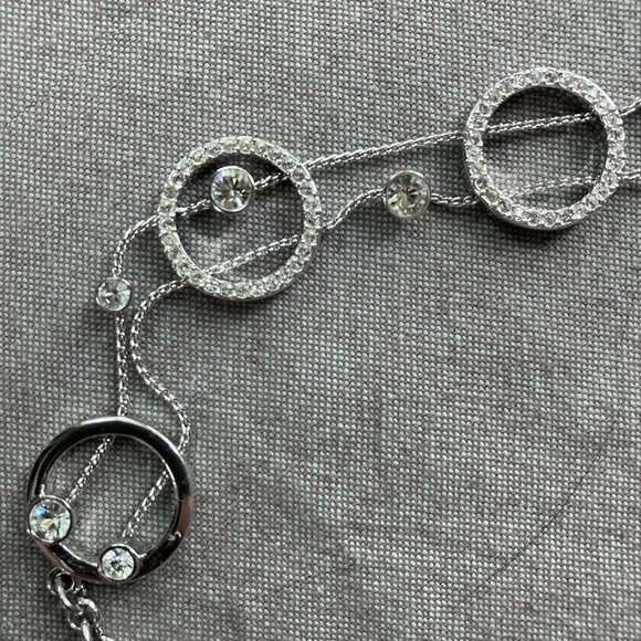 Swarovski Crystal - IRINA Circles Bracelet, Adjustable Sizing, toggle clasp, EUC - Picture 9 of 13